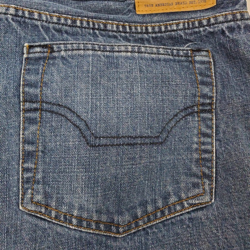 Chaps Denim Straight Fit Jeans Blue Men's 40 x 30 - Picture 8 of 14